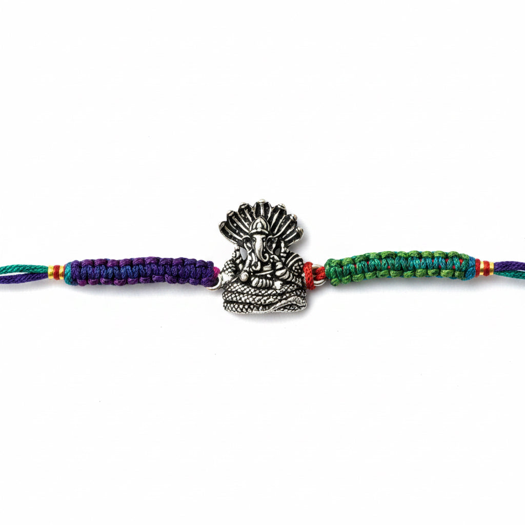 Seated Sheshnag Ganesha Rakhi