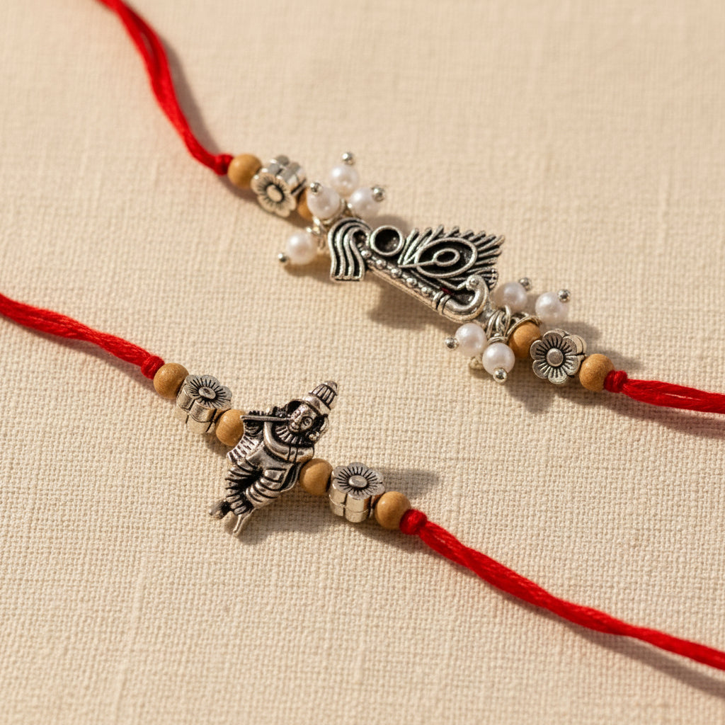 Vrindavan Vibes Rakhi Set