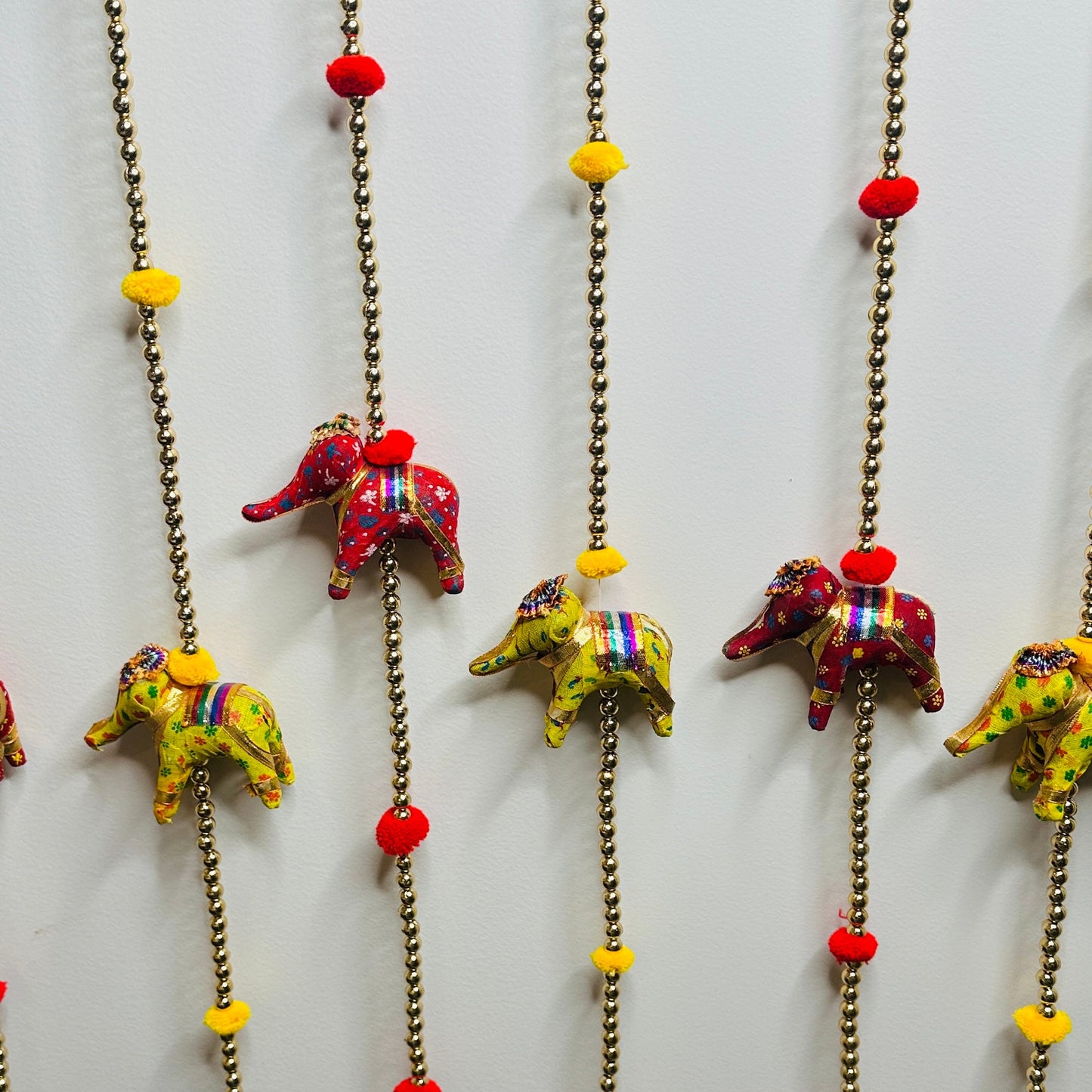 Elephant and Beads String – 5 ft (sold as a pair)