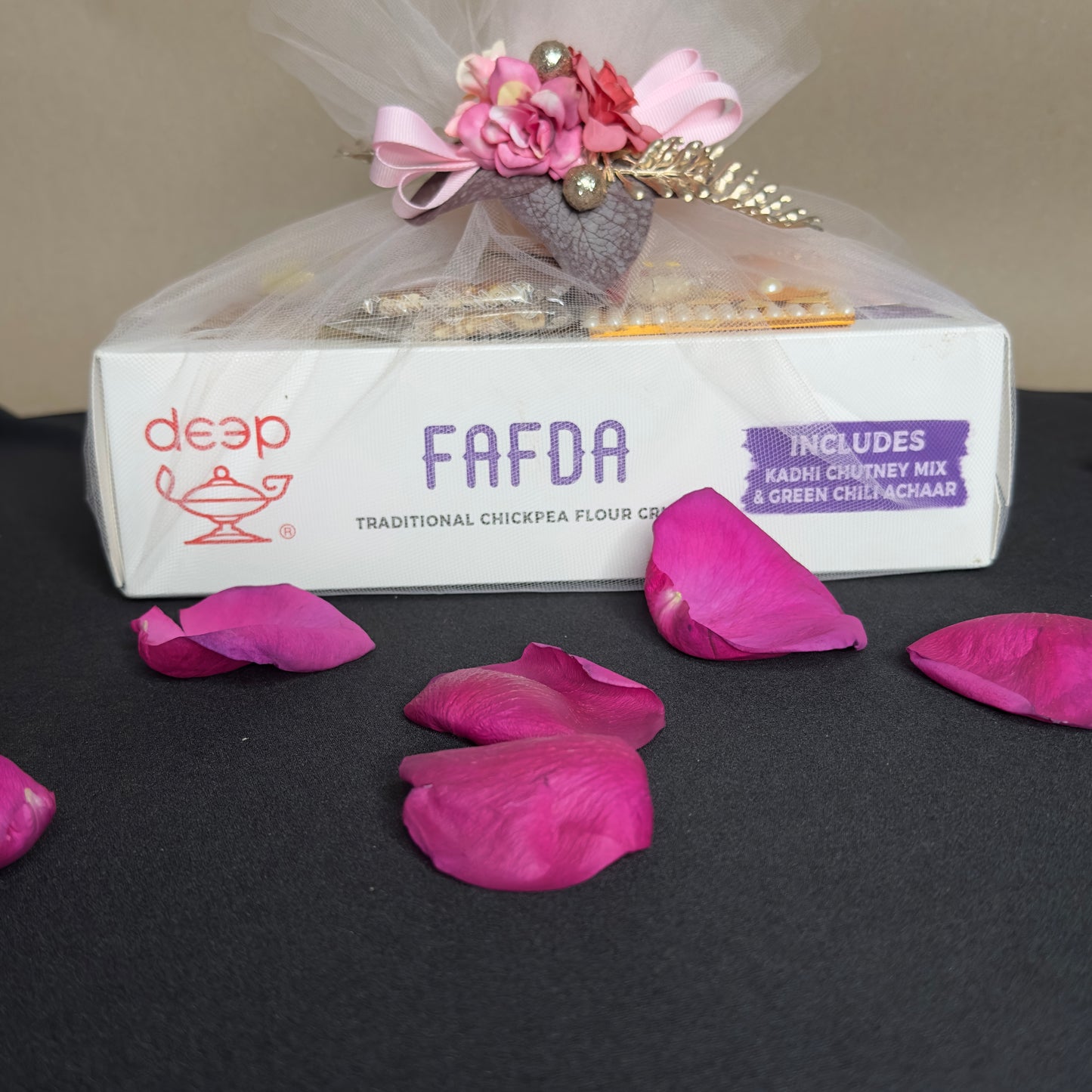 “Rakhi Treat Box – Farsan, Sweetness & Tradition” | Rakhi Hamper with Snacks & Free USA Shipping