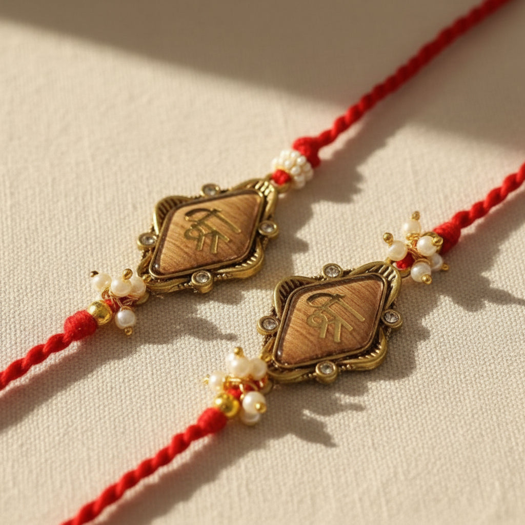 Shree Ji Bhaiya Bhabhi Rakhi - pair