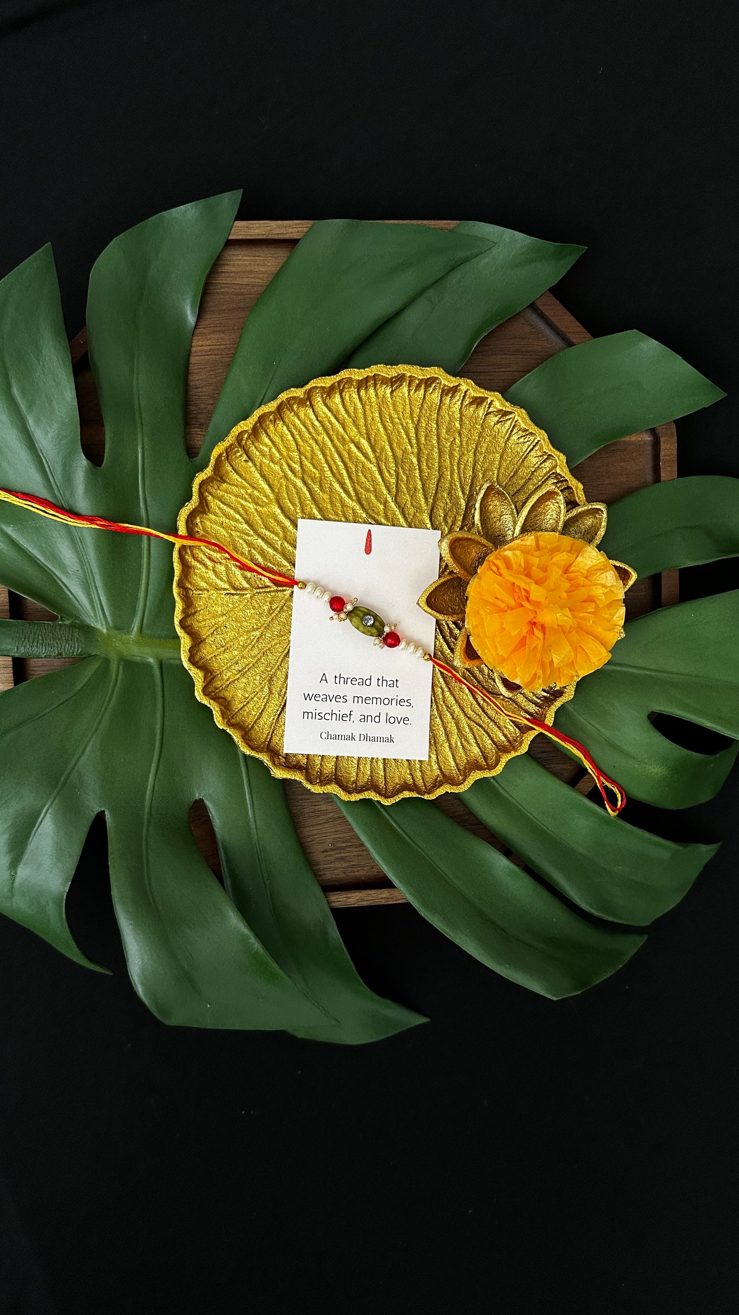 Cardomom Bead Rakhi - Single