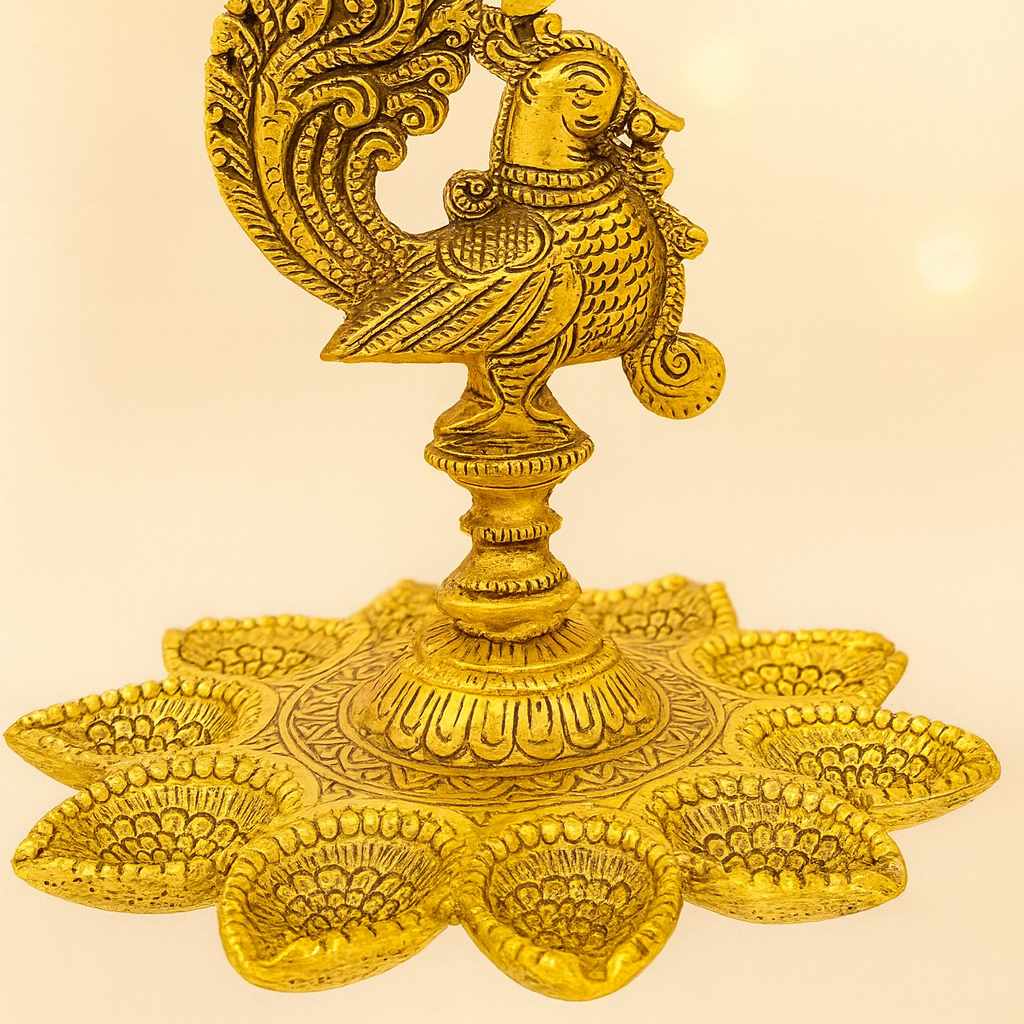Tanjore Style Royal Elephant Tray Gift Set