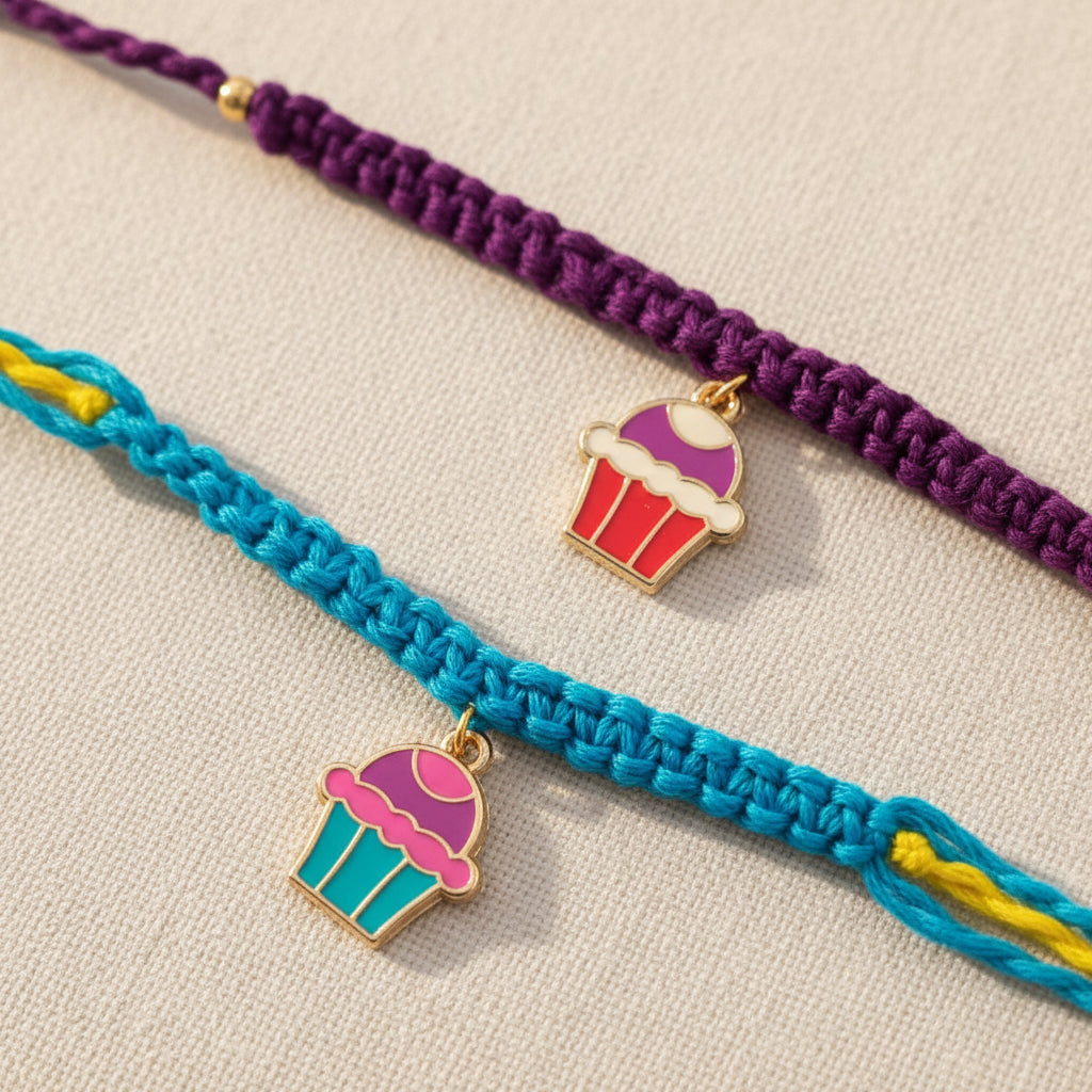 Kids Cupcake Rakhi - Single