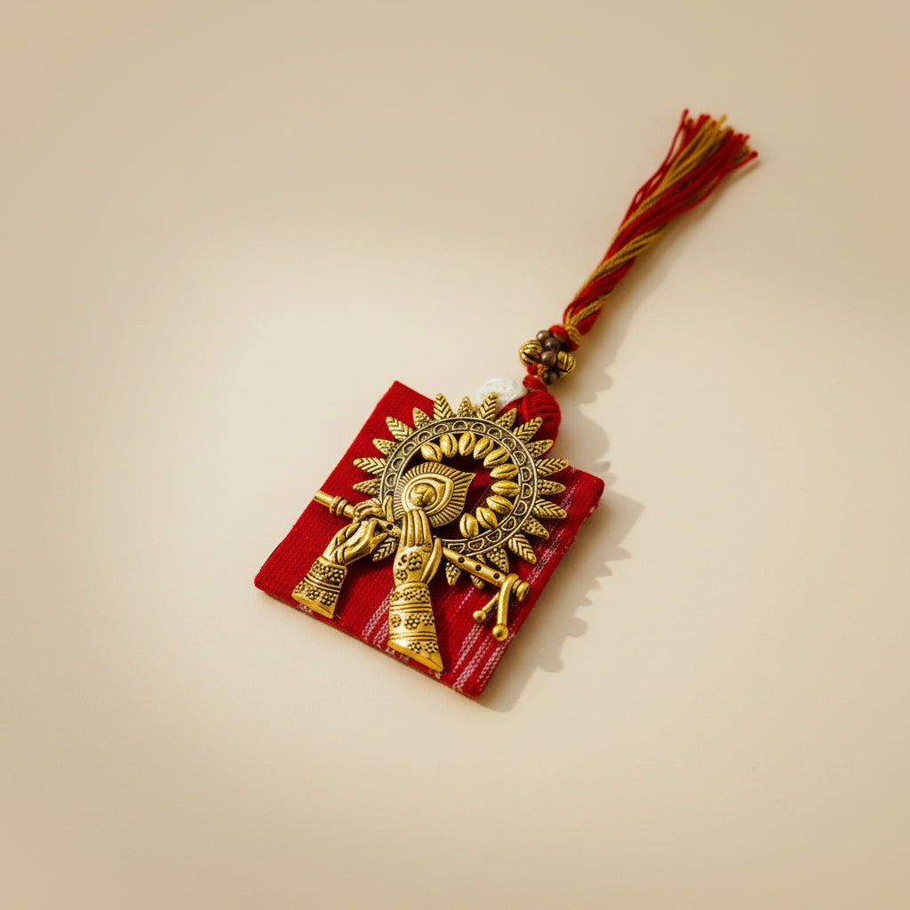 Dhokra on Ikat Radha Krishna Lumba