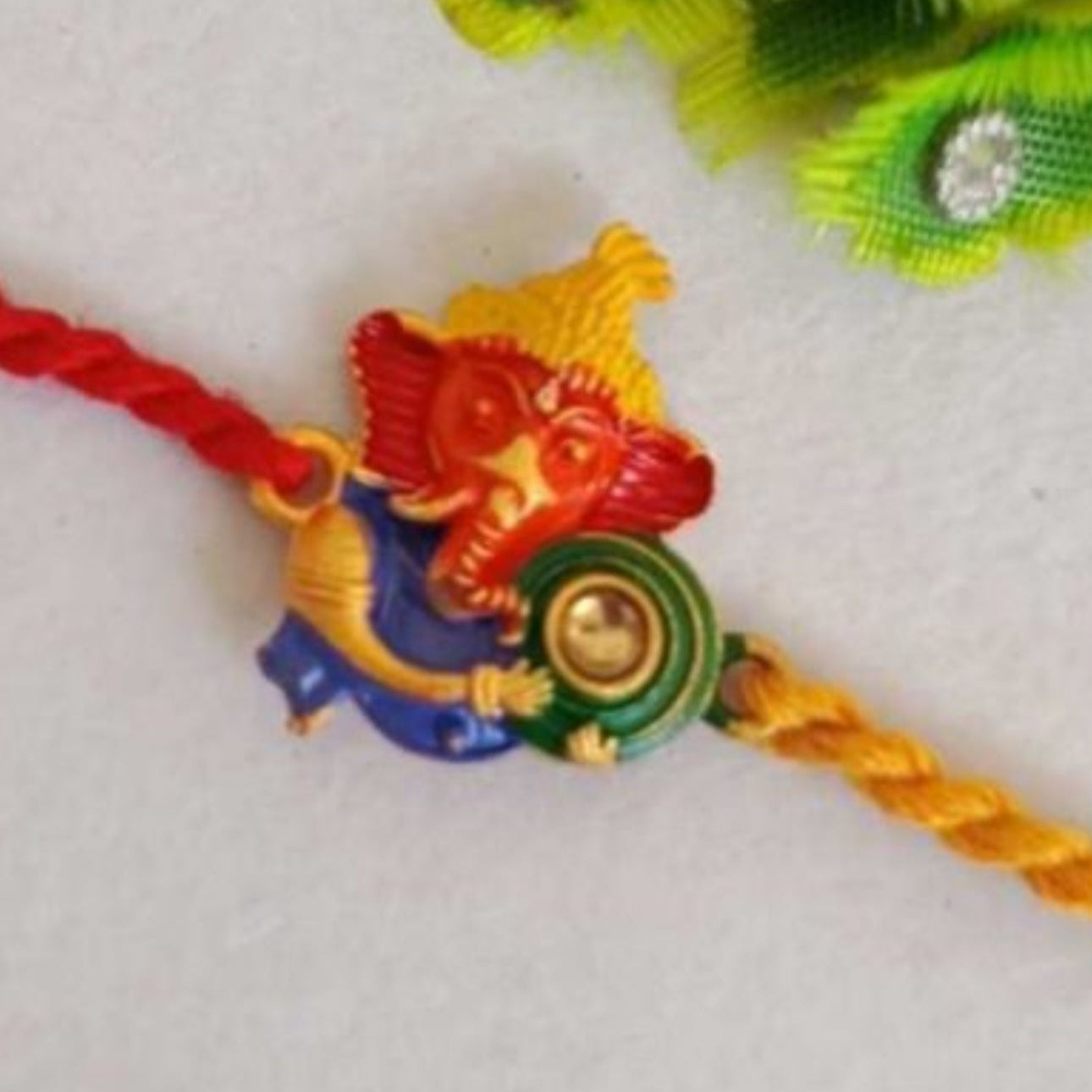 Colorful Ganeshji Rakhi - Single