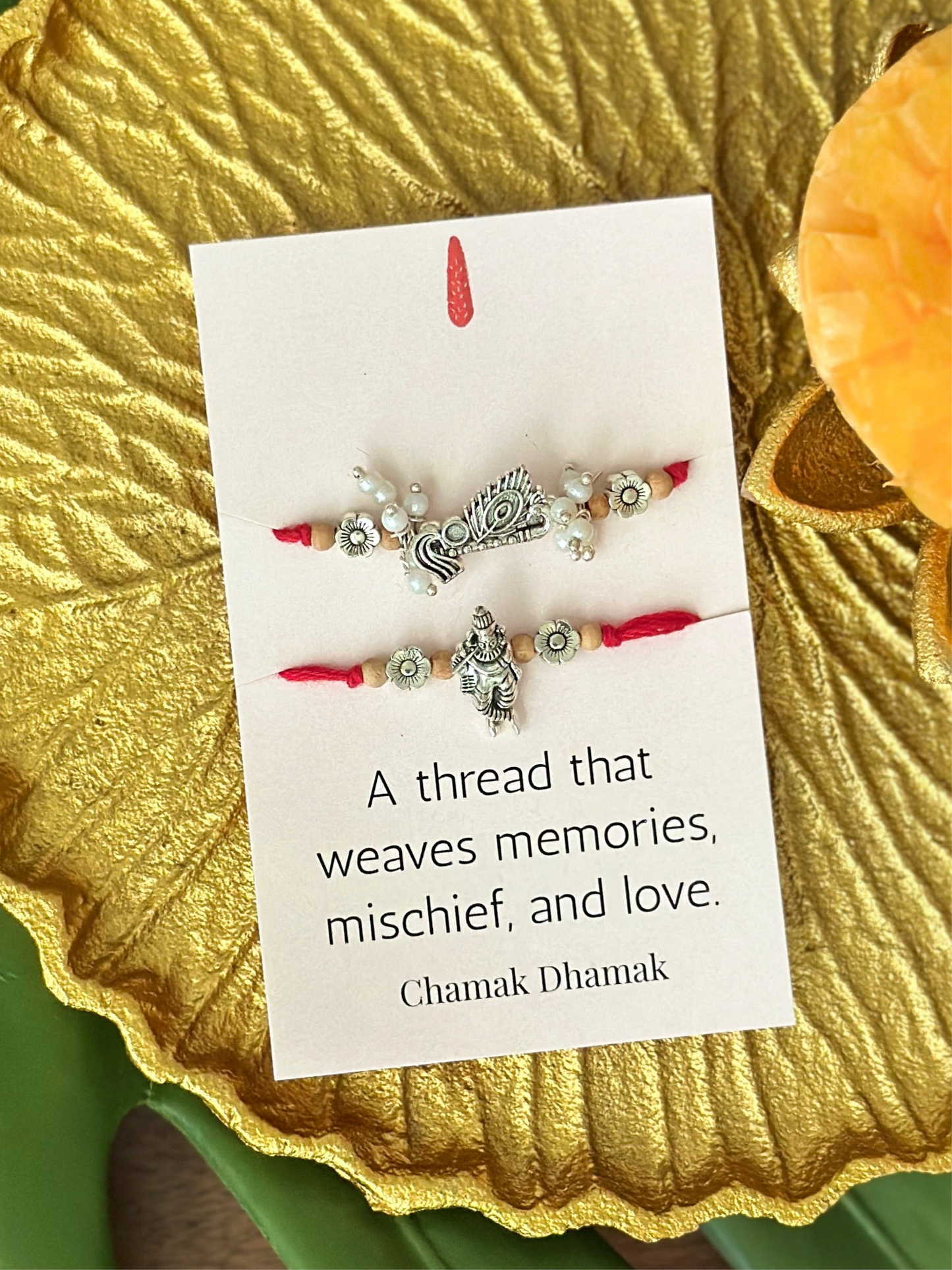 Vrindavan Vibes Rakhi Set