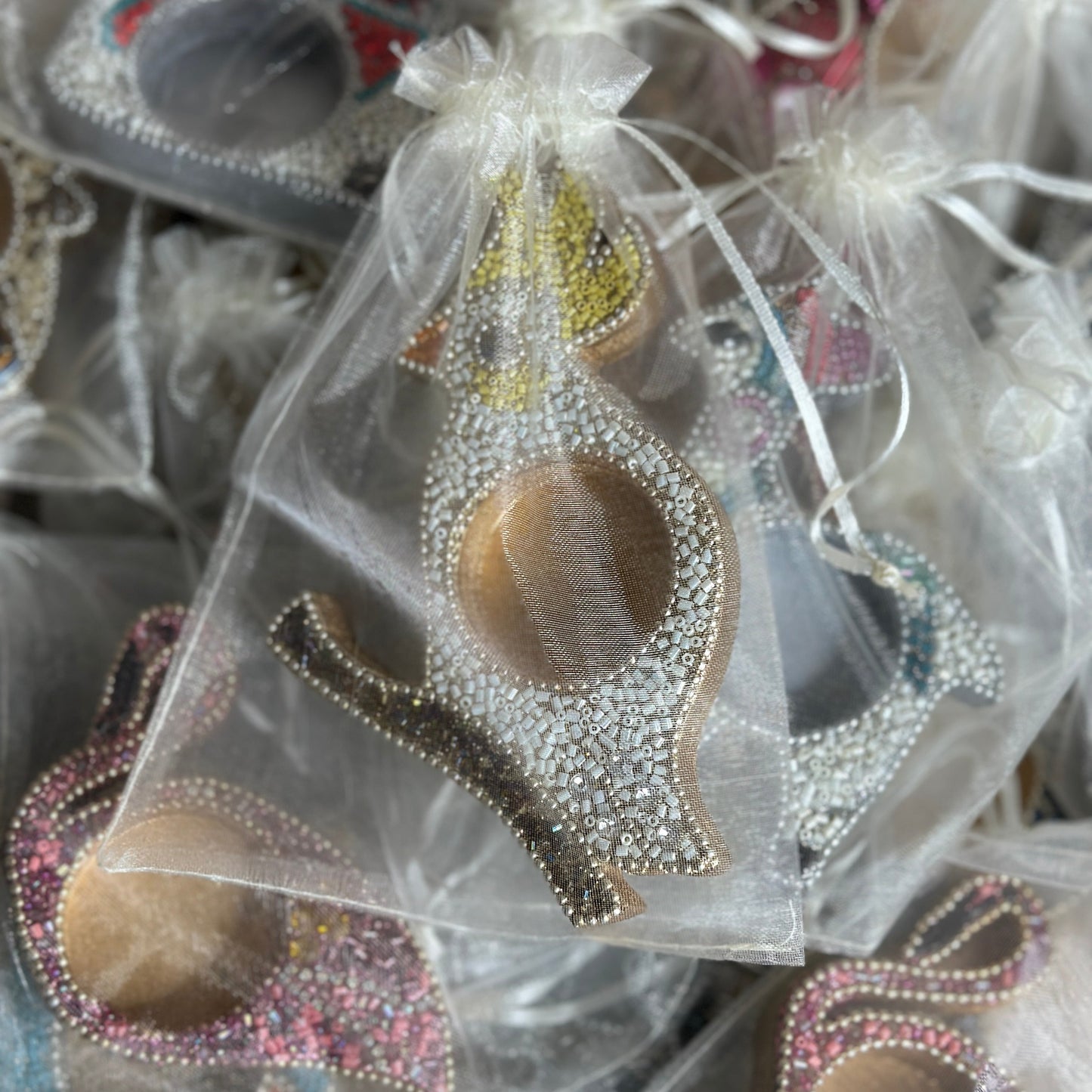 Handcrafted Wooden Bird Diya with Potli Bag – Indian Return Gift | Wedding, Housewarming, Festive Favors Under $5