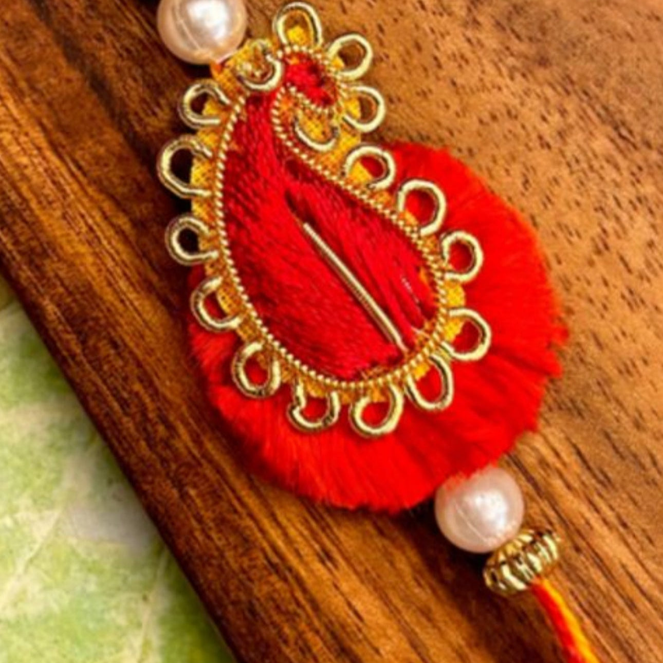 Red Paisley Rakhi - Single