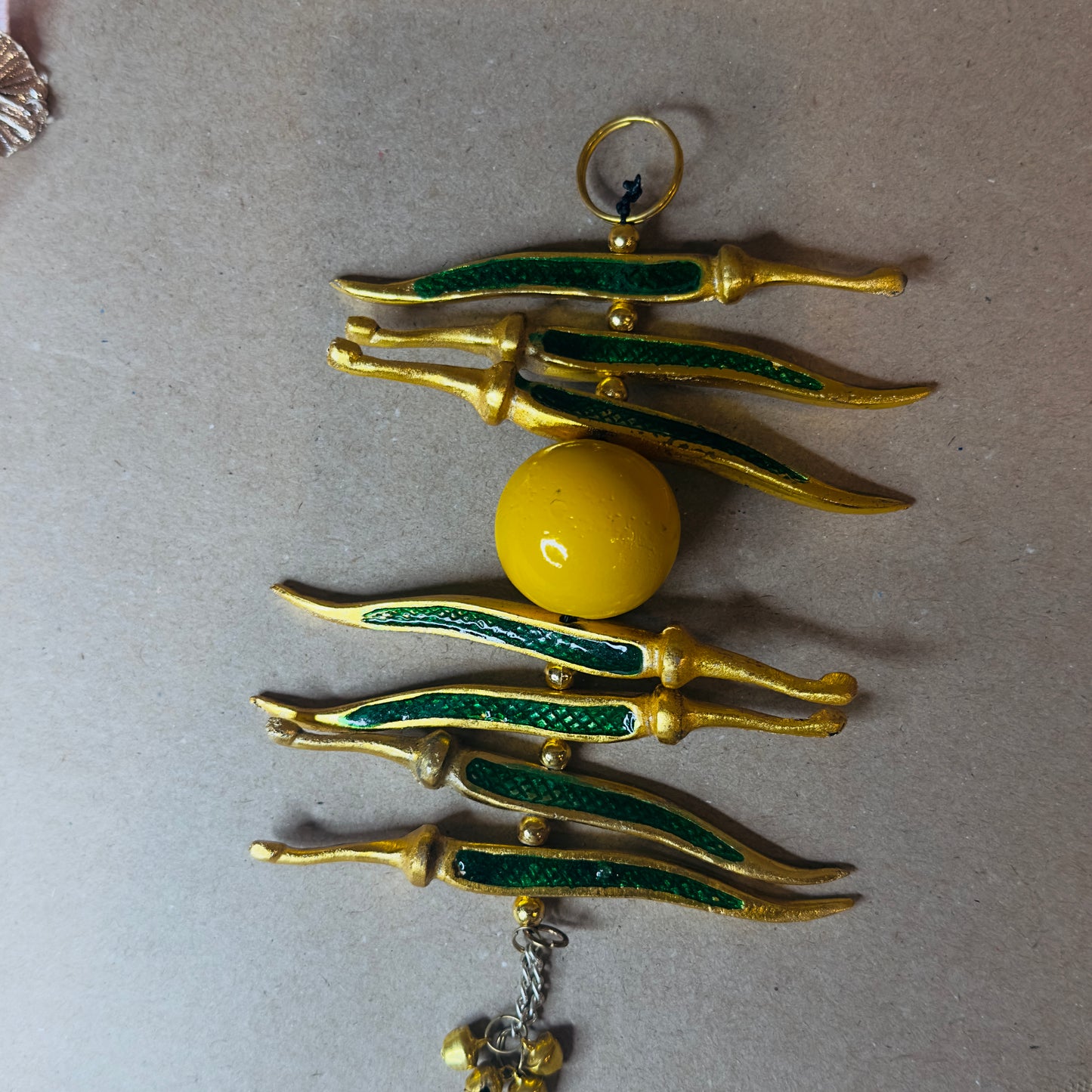Brass Kalash Gift Set with Nimboo Mirchi Hanging, Parrot Haldi Kumkum & Thali Cover β Indian Pooja & Festive Gift | Chamak Dhamak USA