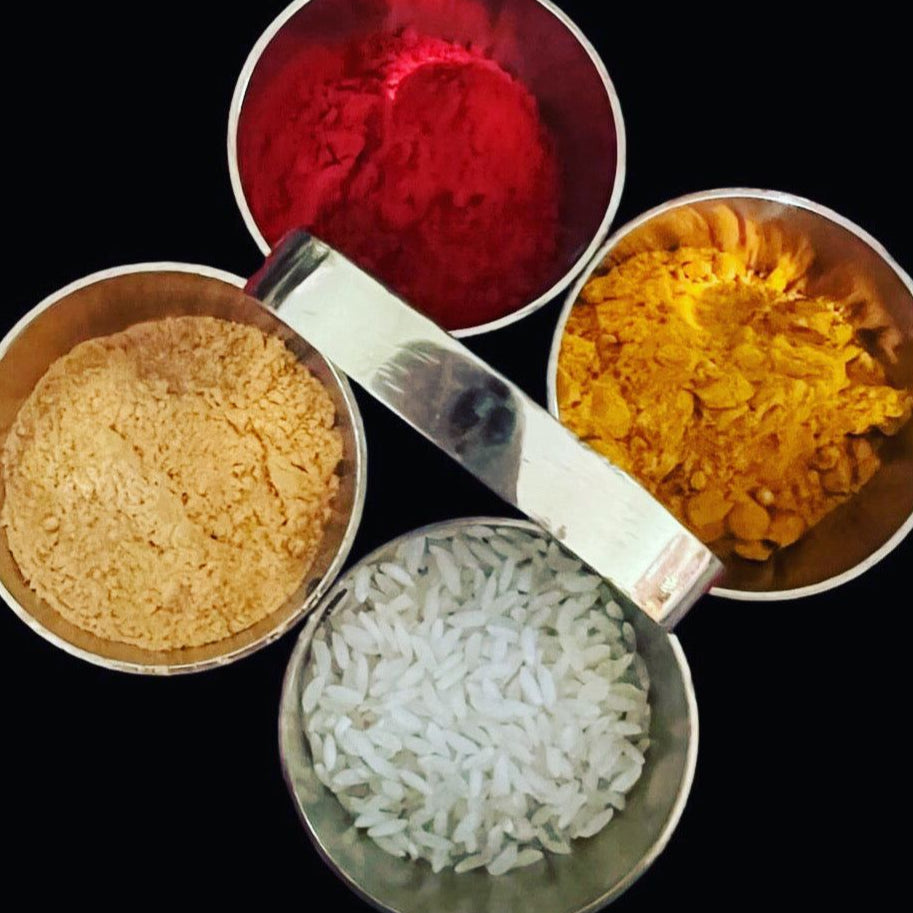 Embrace Tradition with Our Elegant Brass Haldi Kumkum Stand