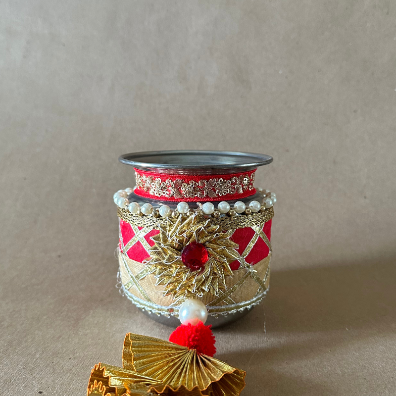 Karwachauth Lotta Red Gotta Tassels