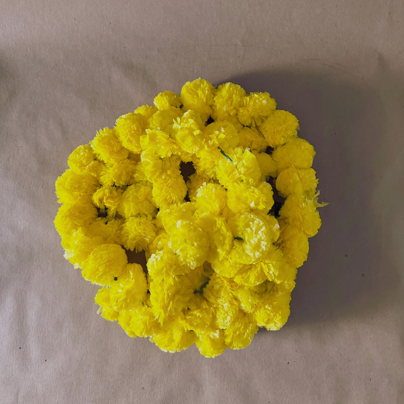 12-Inch Marigold Garland with 3-Foot Gotta Tassel