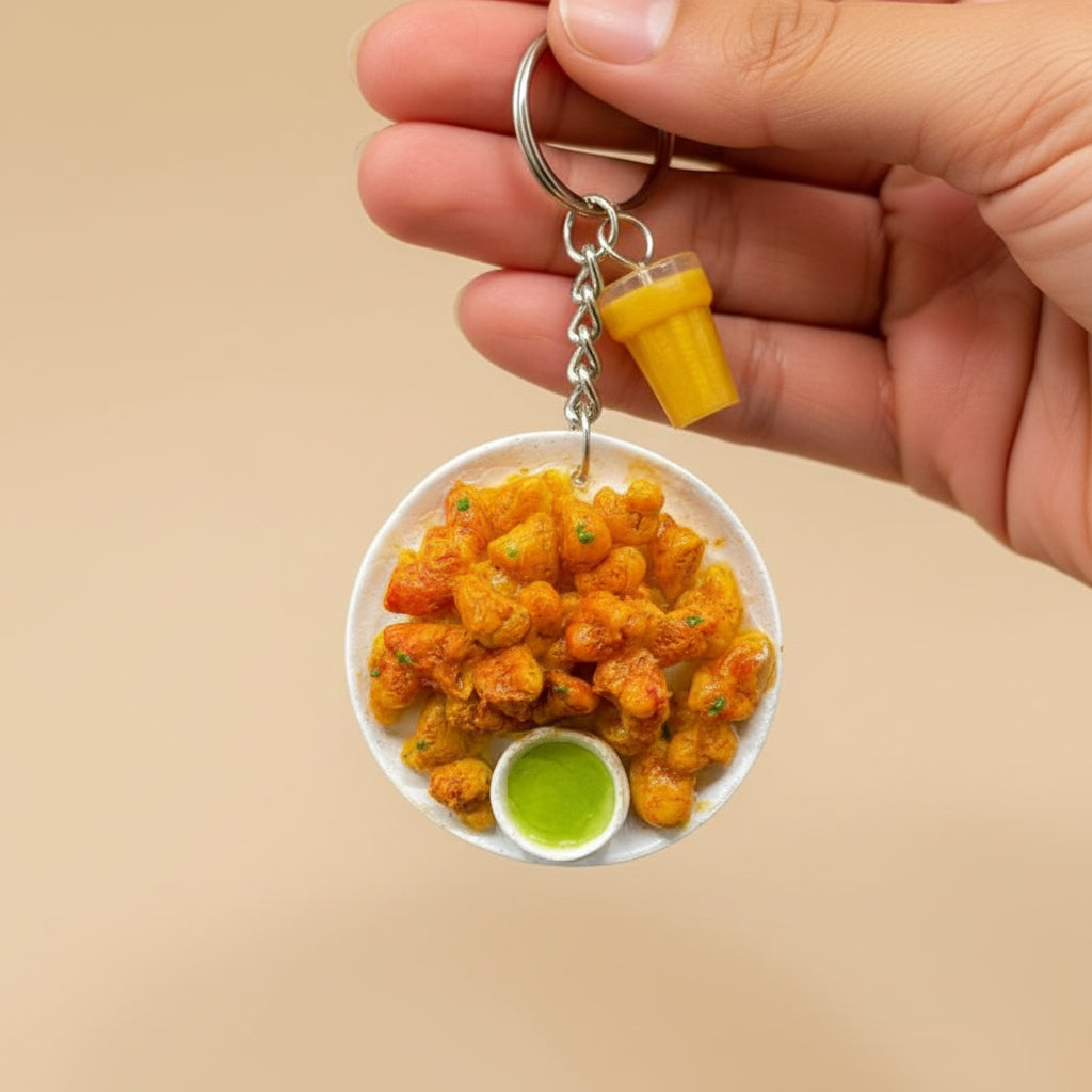 Chai Pakora Keychain