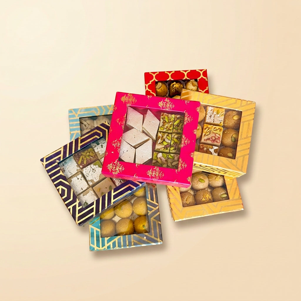 Multicolor Mithai Boxes