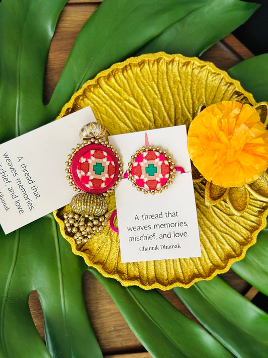 Patola Bhaiya Bhabi Set (pink)