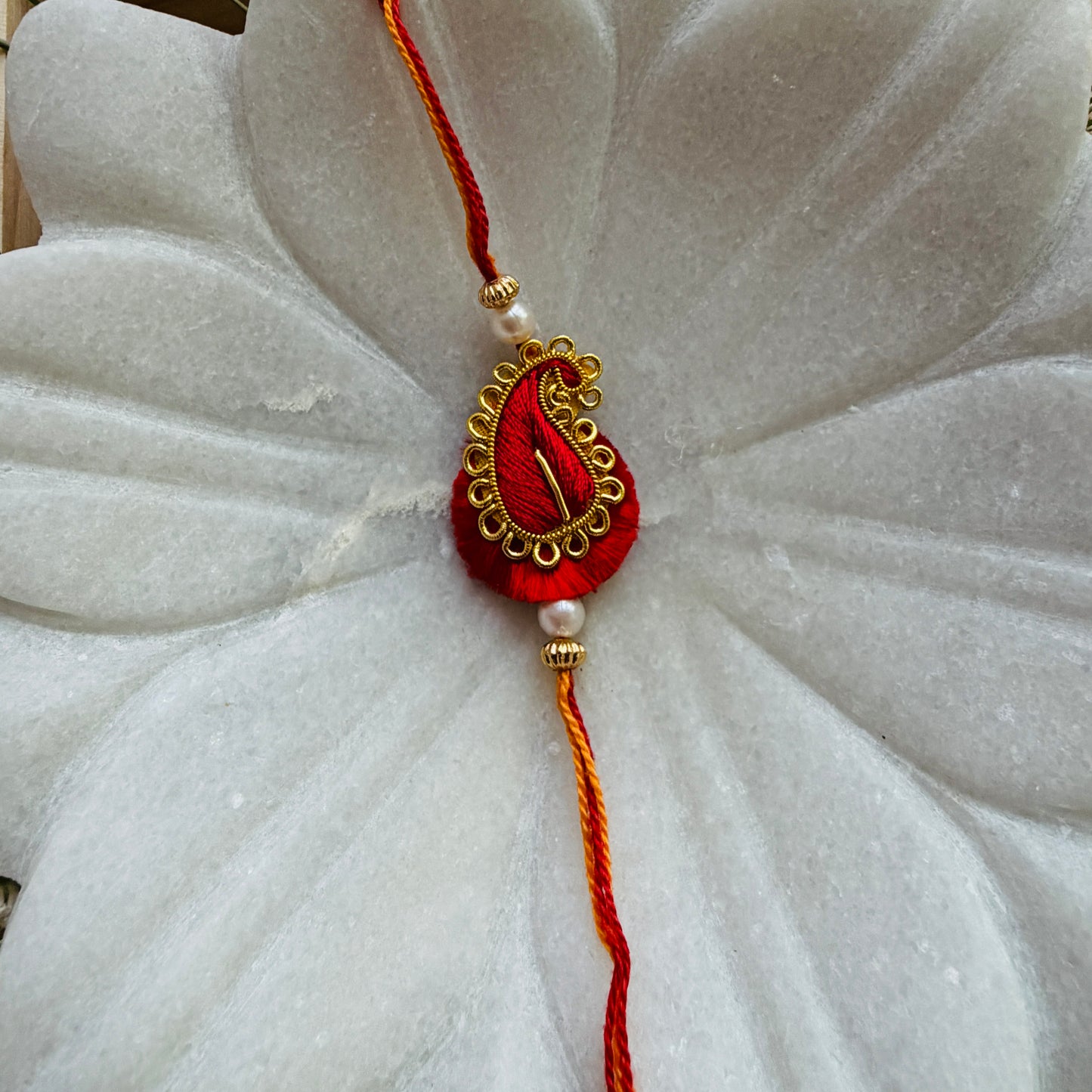 Red Paisley Rakhi - Single