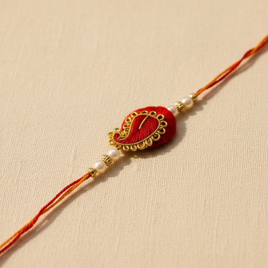 Red Paisley Rakhi - Single