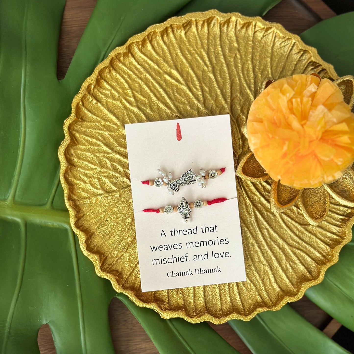 Vrindavan Vibes Rakhi Set