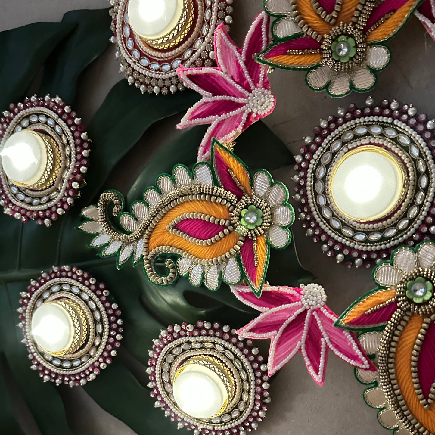 Rangoli Diya Set