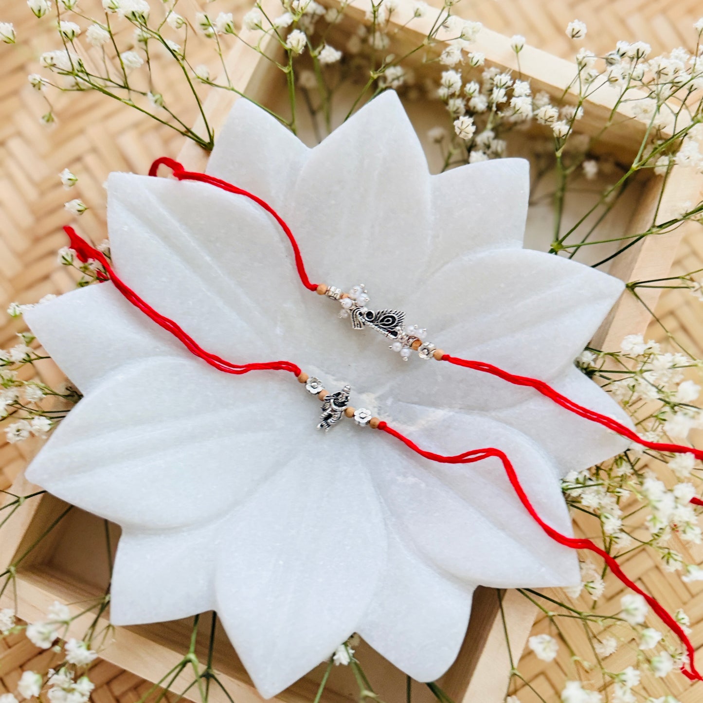 Vrindavan Vibes Rakhi Set