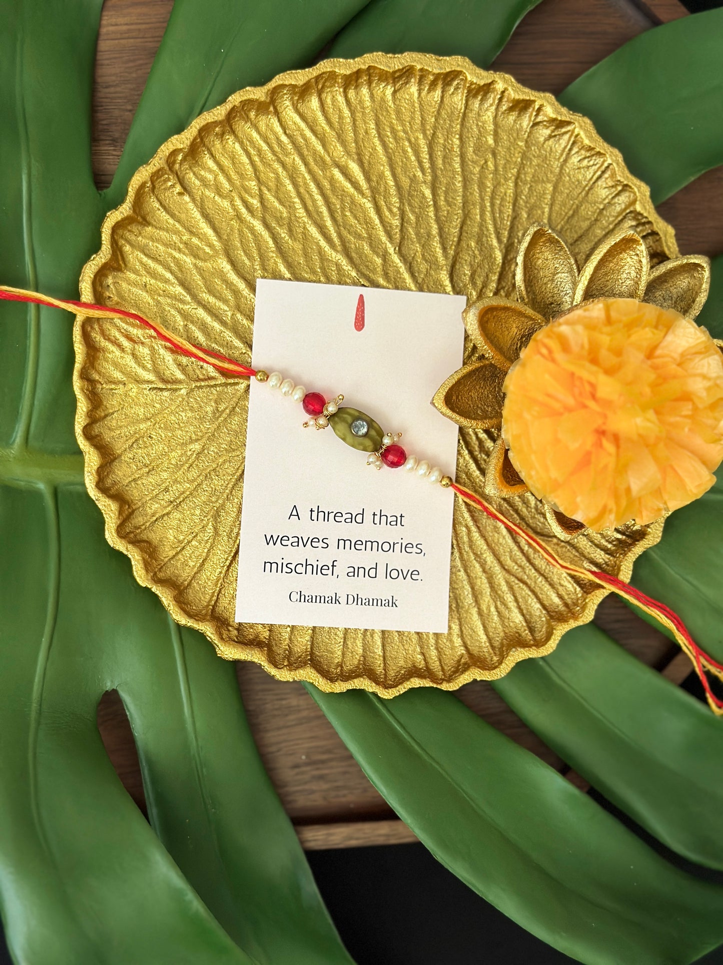 Cardomom Bead Rakhi - Single