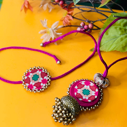 Patola Bhaiya Bhabi Set (pink)