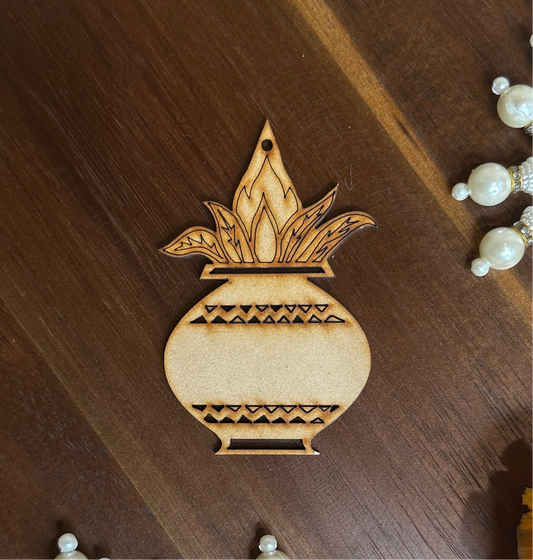 DIY Wooden Kalash Hanging Ornament – Festive Craft Décor | Chamak Dhamak USA