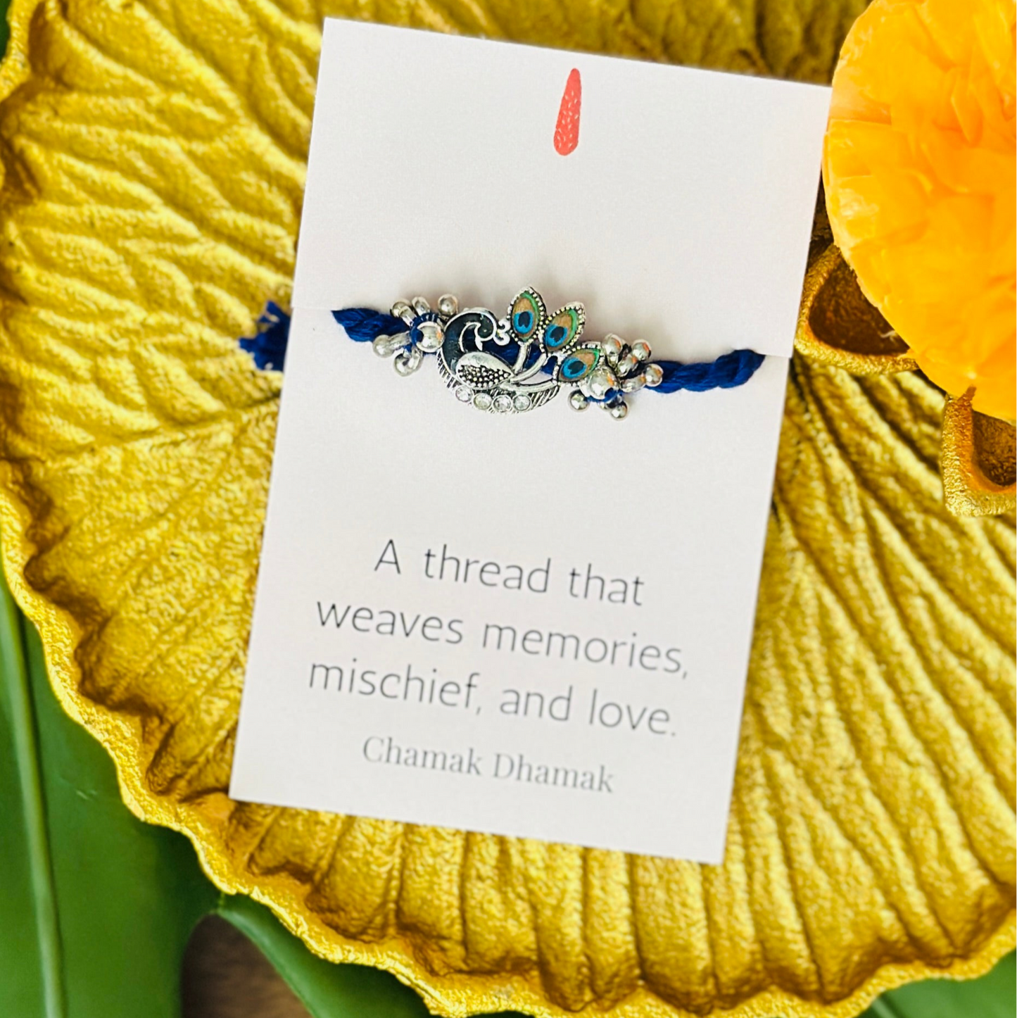 Peacock Rakhi - Single