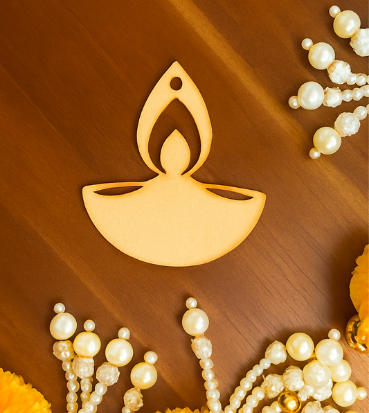 DIY Wooden Diya Hanging Ornament – Festive & Christmas Craft Décor | Chamak Dhamak USA