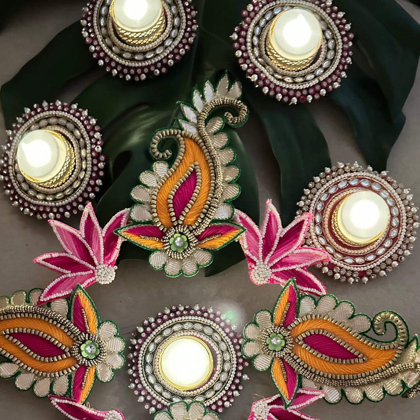 Rangoli Diya Set