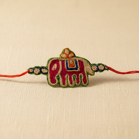 Pita Work Elephant Rakhi