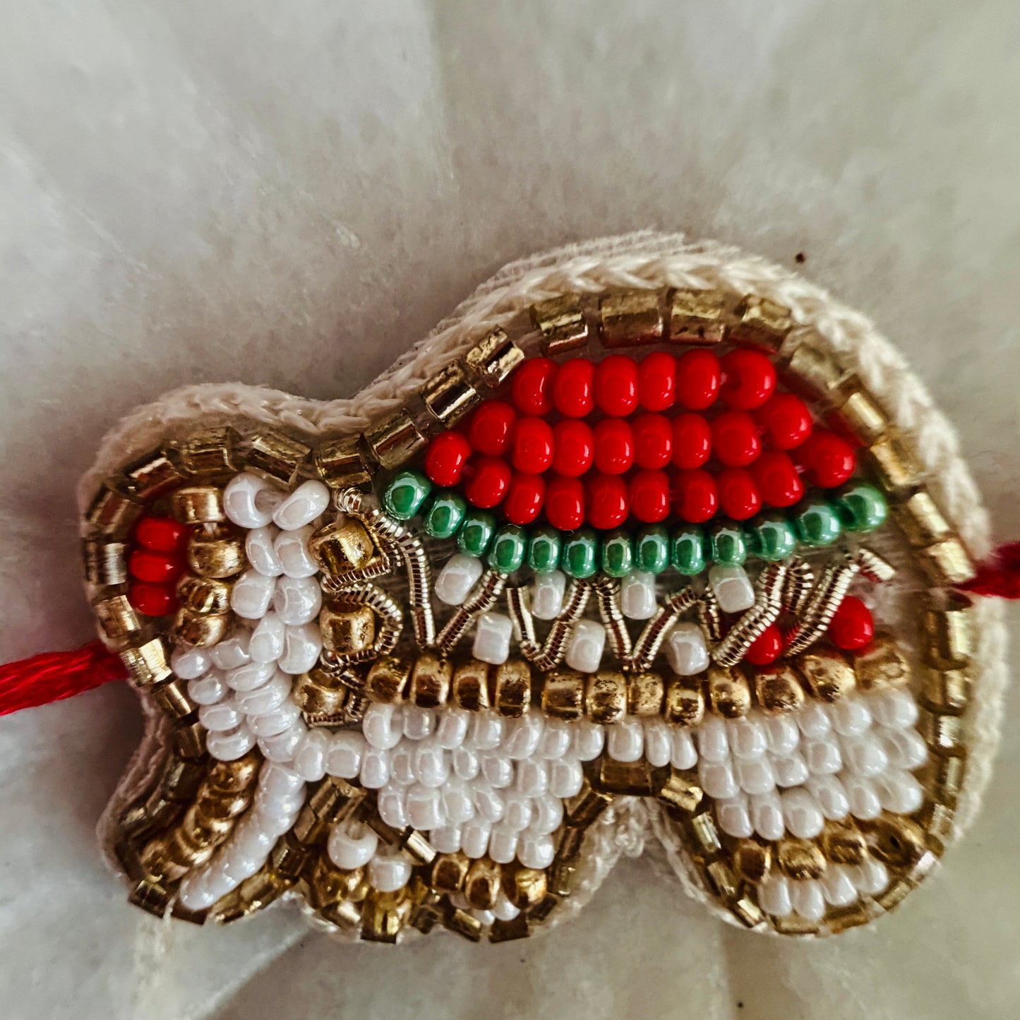 Elephant Beaded Rakhi