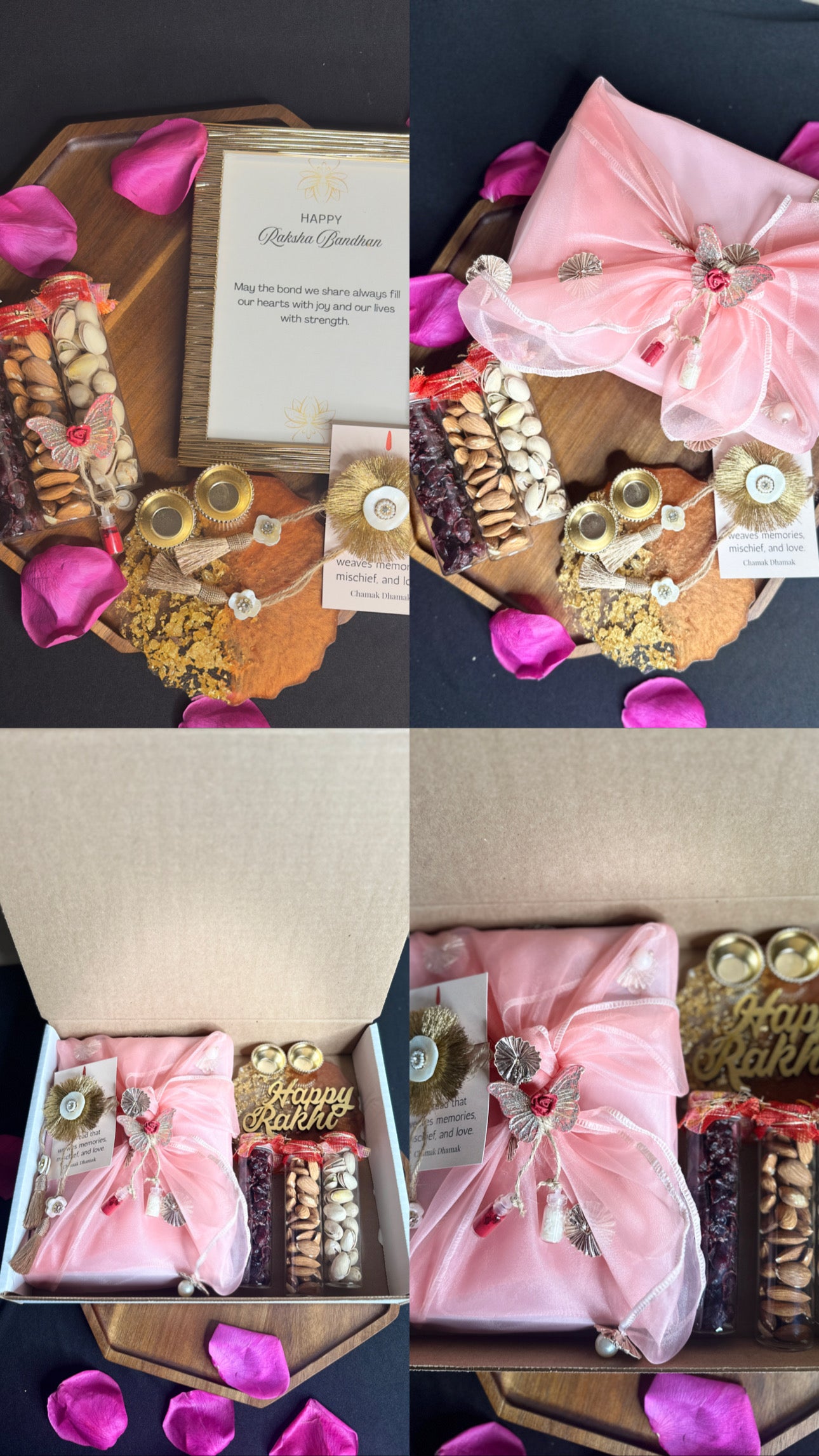 Premium Golden Rakhi Hamper (Shipping Included)