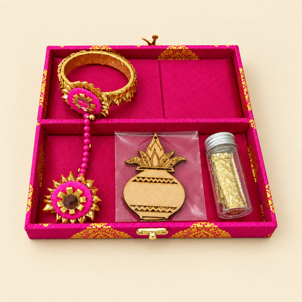 Kanjak Gift Box for Navratri | Kanjak Pooja Gift for Girls | Navratri Return Gift | Kumari Pujan Gift | DIY Diya Gift Set