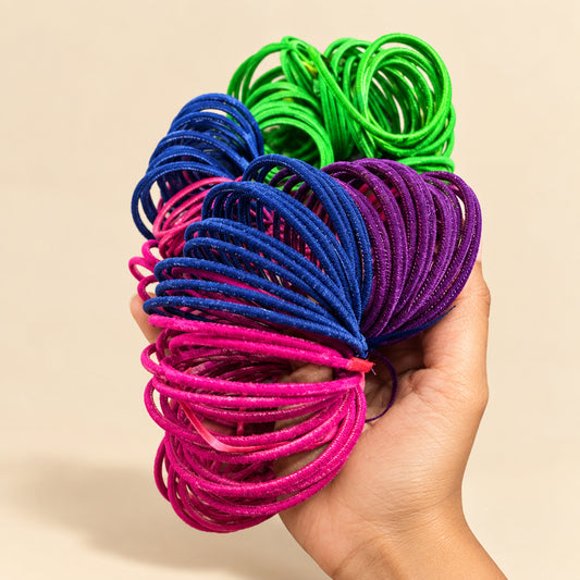 Bulk Velvet Metal Bangles – Soft Matte Finish Shatterproof Indian Bangles for Mehendi, Sangeet, Wedding Favors & Return Gifts (Assorted Mixed Sizes & Colors)