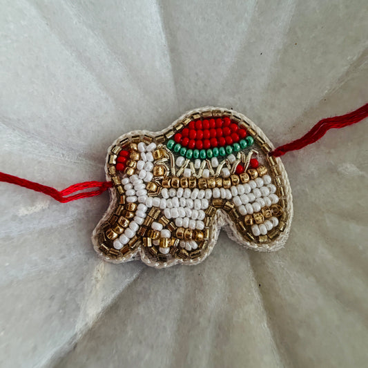 Elephant Beaded Rakhi