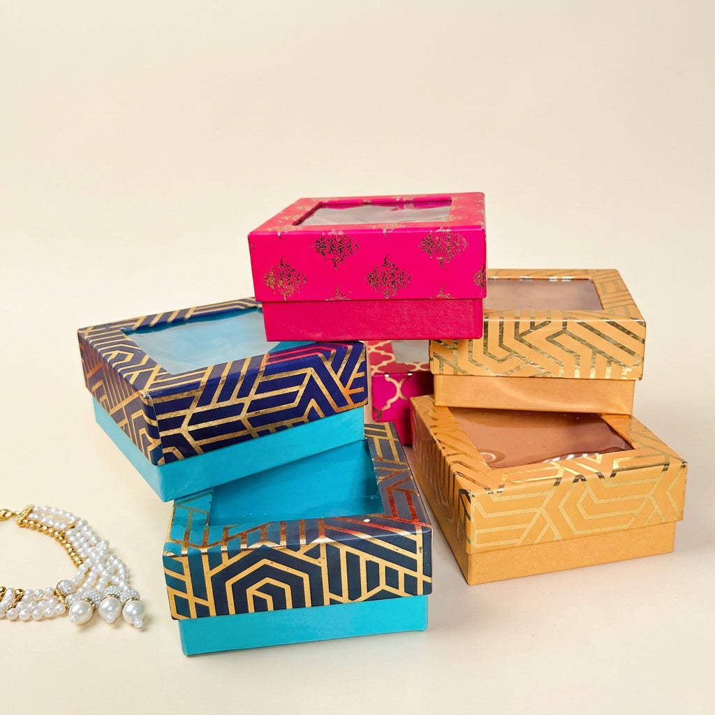 Multicolor Mithai Boxes