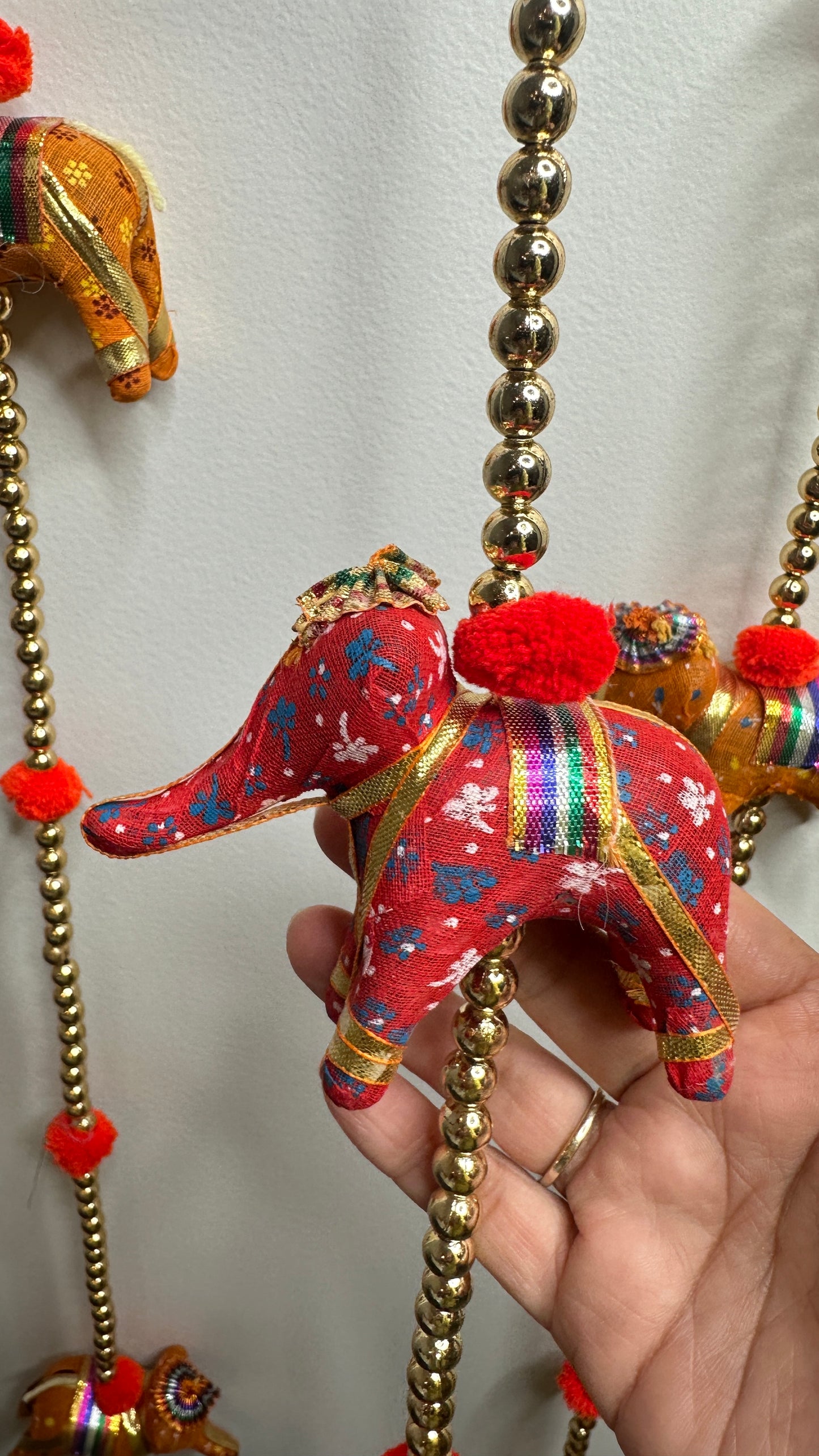 Elephant and Beads String – 5 ft (sold as a pair)