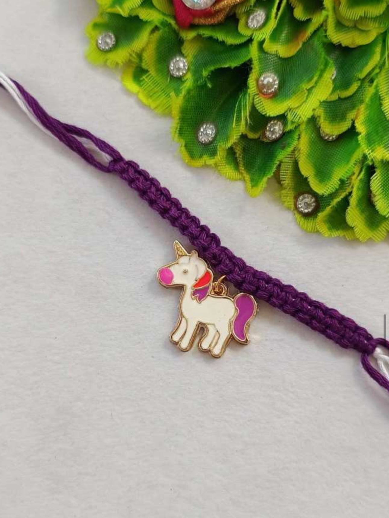 Kids Purple Unicorn  Rakhi - Single