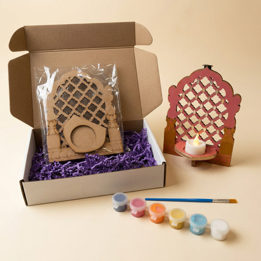 Wooden Wall Hanging Jharokha painting kit