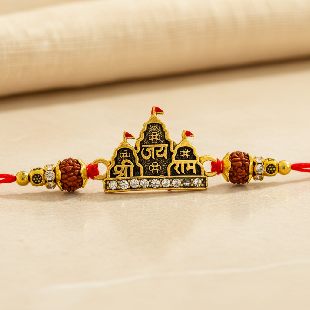Ayodhya Mandir Rakhi - Single