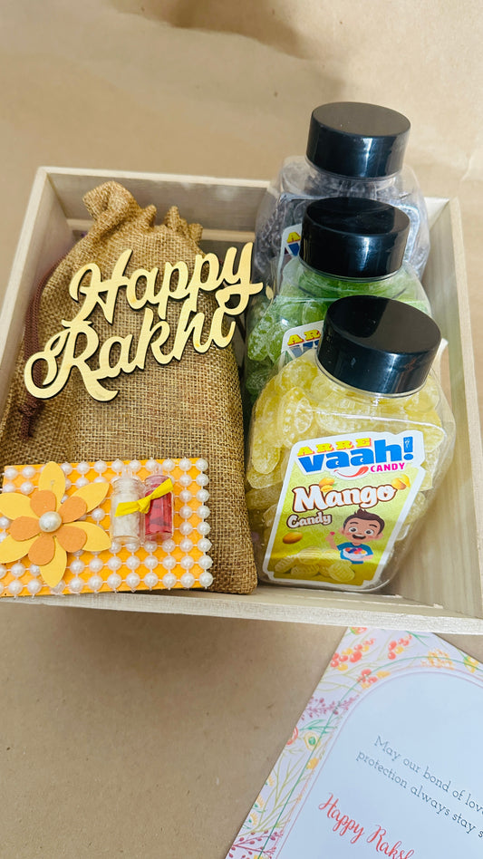 Deluxe Family Rakhi Hamper with Gourmet Treats