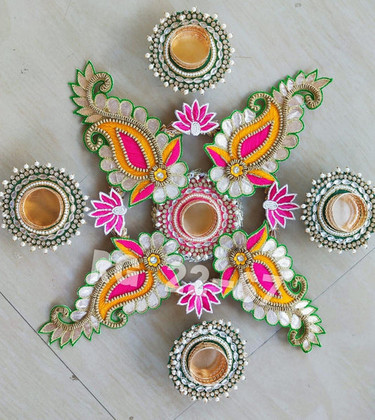 Rangoli Diya Set