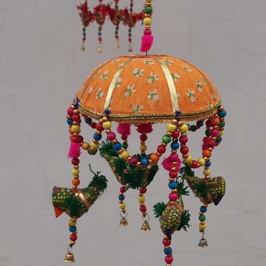 Artistic Decorative Hanging - Bird Basket Parrot Design