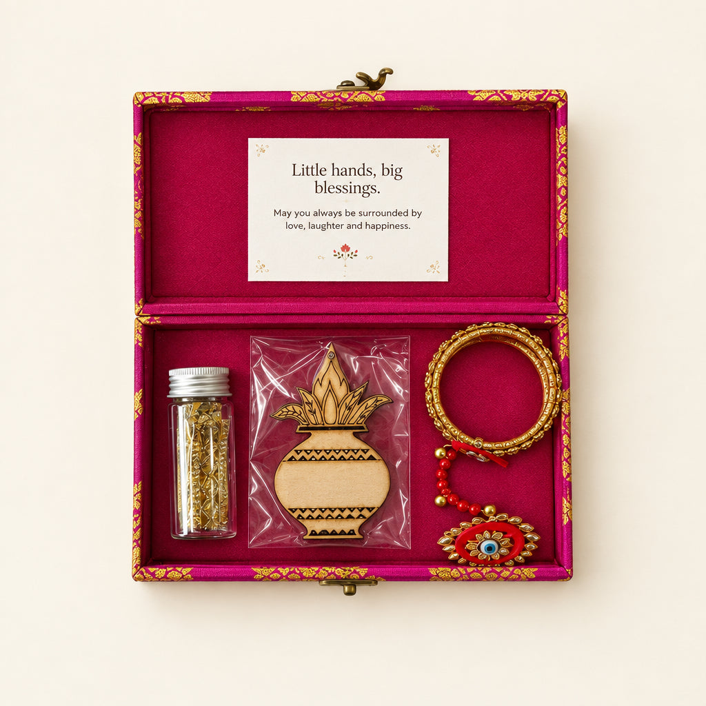 Kanjak Gift Box for Navratri | Kanjak Pooja Gift for Girls | Navratri Return Gift | Kumari Pujan Gift | DIY Diya Gift Set