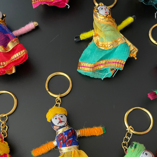 Rajasthani Colorful Puppet Key Chains